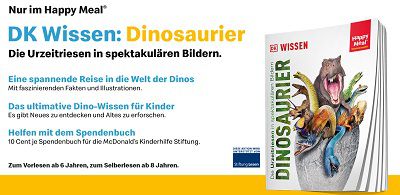 Neues Spendenbuch bei McDonalds: DK Wissen Dinosaurier