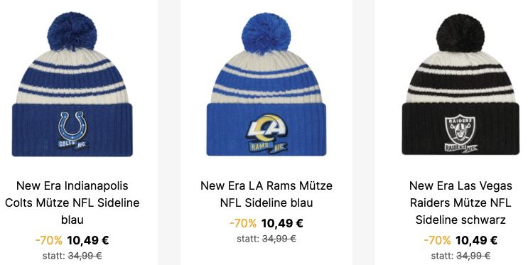 New Era Winter Beanies für 13,99€ (statt 35€)