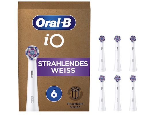 6x Oral B iO Strahlendes Weiss Aufsteckbürsten für 33,24€ (statt 38€)