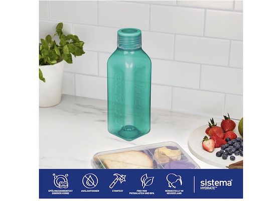 2x Sistema Square Water Bottle 1L für 18,86€ (statt 23€)