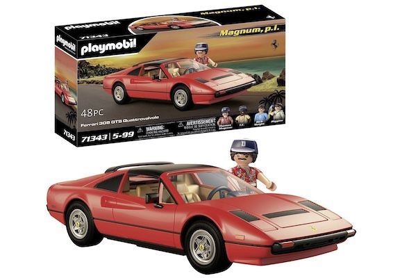 Playmobil   Magnum p.i. Ferrari 308 GTS Quat­tro­val­vo­le für 49,49€ (statt 57€)