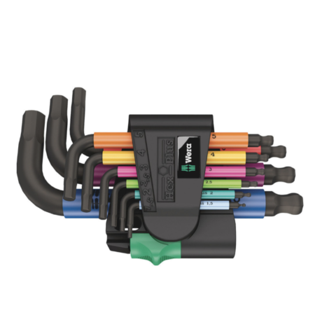 Wera Hex-Plus Multicolour 2 Winkelschlüsselsatz, 9 tlg. für 21,96€ (statt 26€)