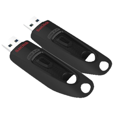 2-er Pack Sandisk Ultra USB-Flash-Laufwerk 64GB für 9,66€ (statt 15€)