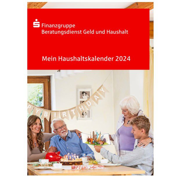 Sparkasse: Haushalts Kalender 2024 gratis   oder als Download