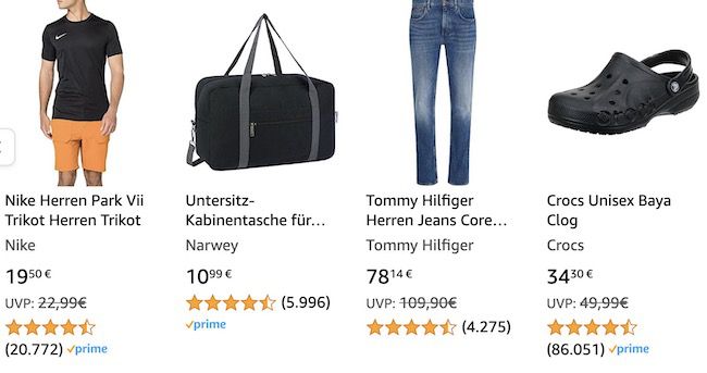 Amazon: 20% Rabatt auf Mode ab nur 15€