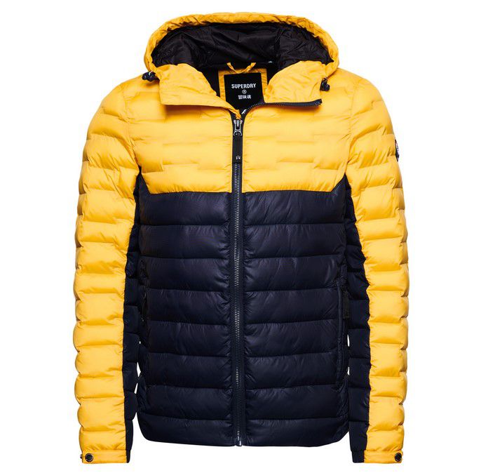 Superdry Radar Wattierte Herren Mix Steppjacke für 47,95€ (statt 60€)