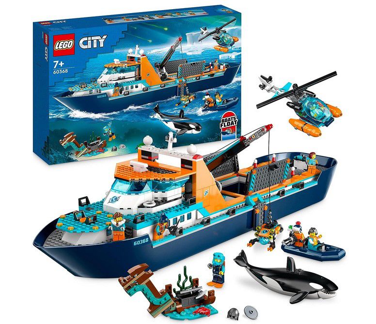 LEGO City 60368 Arktis Forschungsschiff 815 Teile für 99,90€ (statt 115€)