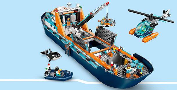 LEGO City 60368 Arktis Forschungsschiff 815 Teile für 99,90€ (statt 115€)