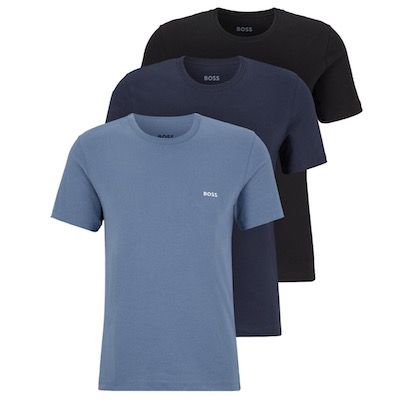 3er Pack Hugo Boss Classic Short Sleeve Round Neck T Shirt für 22€ (statt 45€)