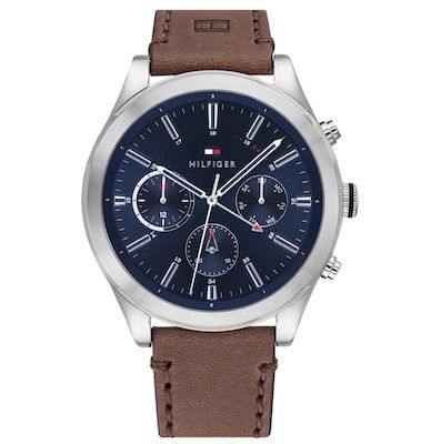 Tommy Hilfiger Ashton Herrenuhr mit braunem Lederarmband für 76,94€ (statt 125€)