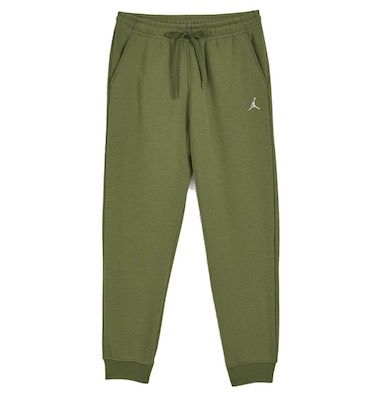 Jordan Essentials Fleece Jogginghose in Grün und Rot je 44,98€ (statt 68€)
