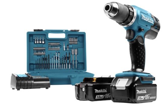 Makita DDF453SFX1 inkl. 2x 3Ah + Werkzeugkoffer für 138,25€ (statt 190€)