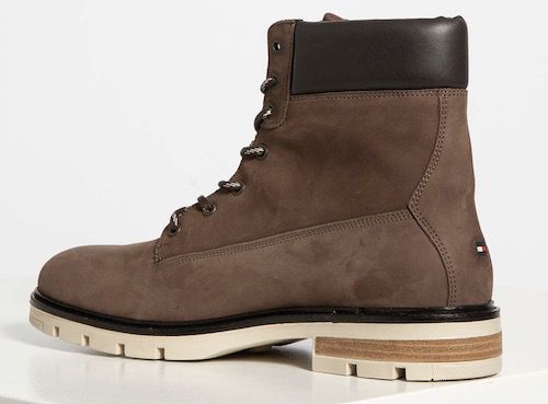 Tommy Hilfiger Nubukleder Boots für 72€ (statt 119€)   Restgrößen