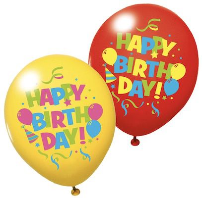 6er Pack Susy Card Luftballons Happy Birthday für 0,99€