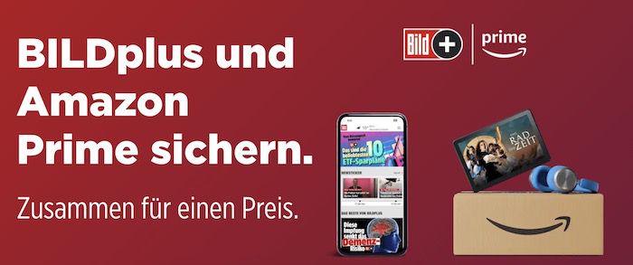 Amazon Prime + BILDplus für 8,99€ mtl.   monatlich kündbar