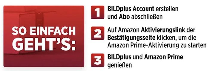 Amazon Prime + BILDplus für 8,99€ mtl.   monatlich kündbar