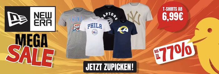 New Era Sale bei Picksport   z.B. T Shirts ab nur 6,99€