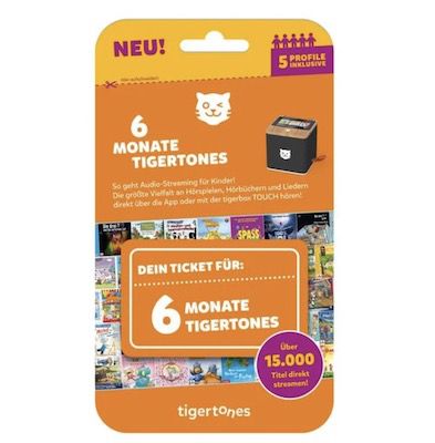 tigerticket 6 Monate   Premium Zugang zur tigerbox TOUCH für 40,79€ (statt 46€)