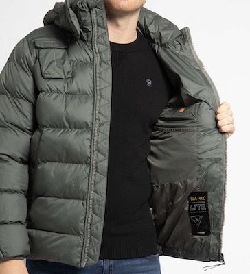 G Star Jacke G Whistler in Grüngrau für 76,46€ (statt 126€)