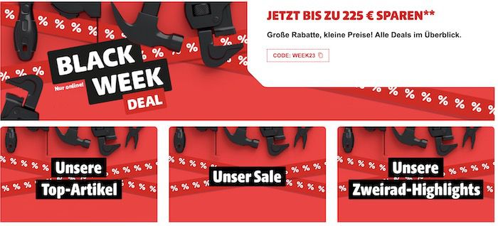 🪚 Hagebau Baumarkt Black Week Staffelrabatte bis 225€