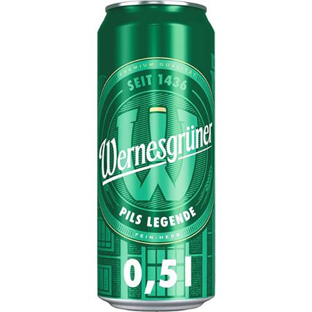 24er Pack Wernesgrüner Pils Legende, 0,5L Dose ab 16,14€ + Pfand (statt 21€)