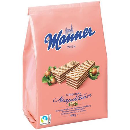 4 x 400g Manner Neapolitaner Waffeln mit Haselnusscreme ab 12€ (statt 15€)