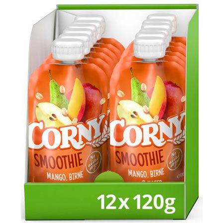 12er Pack Corny Quetschie Smoothie Mango/Birne ab 12,36€ (statt 18€)