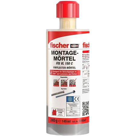 fischer FIS VL 150 C Injektionsmörtel für Innen  & Außen, 145ml für 14,28€ (statt 22€)