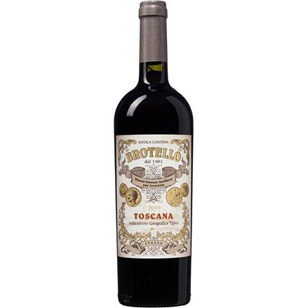 6 Flaschen 2019er Brotello Rosso Toscana Rotwein für 31,74€ (statt 67€)