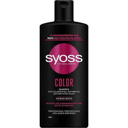 Syoss Color Shampoo mit Tsubaki Blüte, 440ml ab 1,83€ (statt 3€)