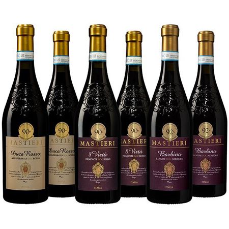 🍷 6 Flaschen Wein im Mastieri Piemonte Weinpaket für 39,99€ (statt 60€)