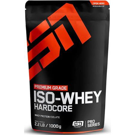 1Kg ESN Isowhey Hardcore Protein Pulver, Strawberry für 35,89€ (statt 45€)