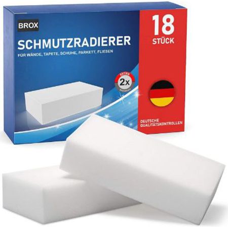 18er Pack Brox Schmutzradierer Schwamm für 8,49€ (statt 11€)