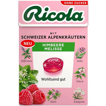 Ricola Himbeere Melisse Kräuter Bonbons, 50g Böxli ab 1,32€