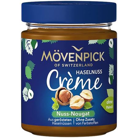 Mövenpick Haselnuss Crème mit Nuss Nougat, 300g für 3,59€