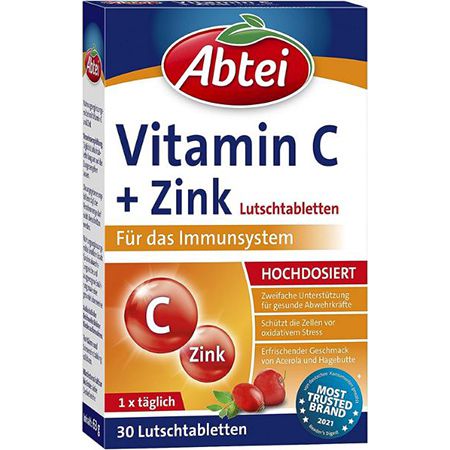 30er Pack Abtei Vitamin C + Zink Lutschtabletten ab 2,23€ (statt 3,39€)