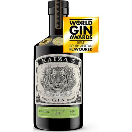 Kaiza 5 Gin aus Südafrika, 0,5 l, 43% für 34,19€ (statt 41€)