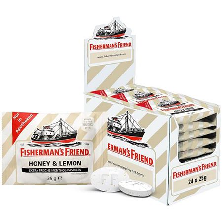 24er Pack Fisherman&#8217;s Friend Honey &#038; Lemon für 19,66€ (statt 25€)