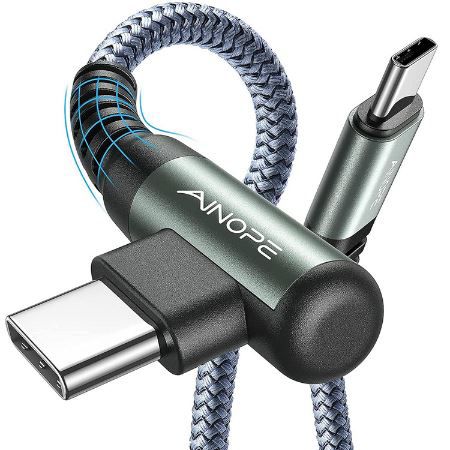 AINOPE USB C Kabel mit L Stecker, 60W für 4,49€ (statt 9€)