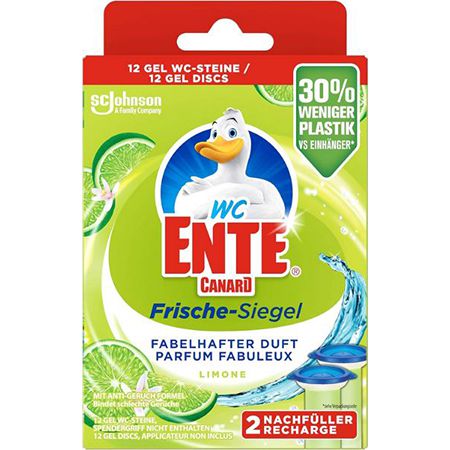 2er Pack WC-Ente Frische-Siegel Nachfüller Limone ab 2,58€ (statt 4€)