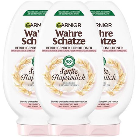 3er Pack Garnier Wahre Schätze Sanfte Hafermilch, 200ml ab 5,96€ (statt 8€)