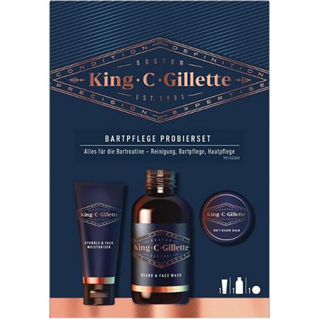 King C. Gillette Mini-Reiseset mit Creme, Shampoo &#038; Balsam für 10,99€ (statt 15€)