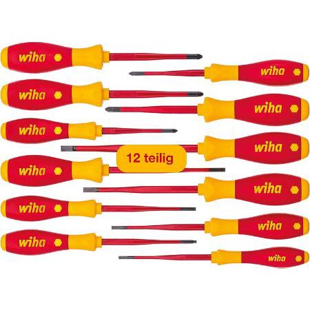 🪛 Wiha 41003 Elektriker Schraubendreher Set, 12-tlg. für 54,99€ (statt 63€)