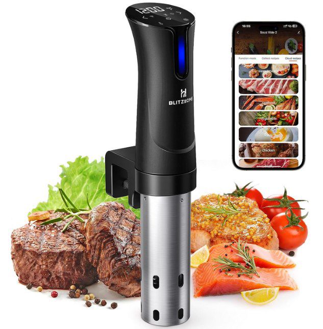 Blitzhome Sous Vide Garer mit App Anbindung für 47,98€ (statt 80€)