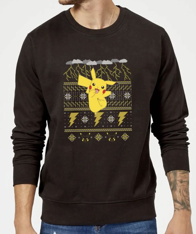 Pokémon Pikachu Weihnachtspullover bis 5XL für 20,99€ (statt 35€)