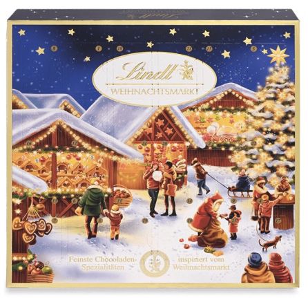 Lindt Weihnachtsmarkt Mini Tischkalender für 5,81€ (statt 8€)