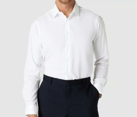 Jakes Business Hemd mit Kentkragen in Weiß für 22,99€ (statt 40€)