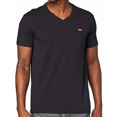 Levis Original V Neck T Shirt in Schwarz für 11,94€ (statt 17€)