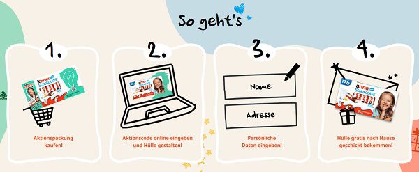 Personalisierte Kinderschokolade Hülle gratis gestalten