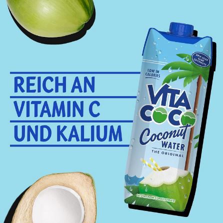 12er Pack Vita Coco Pures Kokoswasser mit Elektrolyten für 19,73€ (statt 37€)